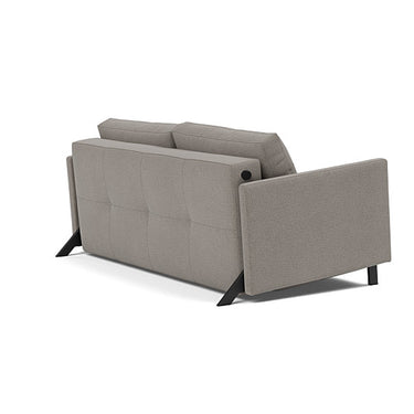 Modern Scandinavian sofa featuring 521 Mixed Dance Grey upholstery