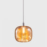 Viso Cubie crystal cube pendant in Amber, product photo