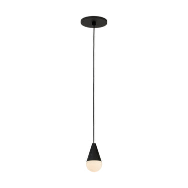 Cupola pendant light, black finish, sloped ceiling adaptable, living room accent lighting.