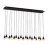 Cupola Alabaster 18 Light Chandelier by Visual Comfort. Dimmable LED living room lighting in nightshade black. Customize your space with this modern design.