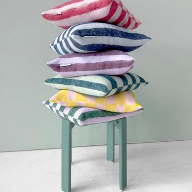 Pink & Cherry Candy Wrap Cushion Cover by Maison Deux, photo 2
