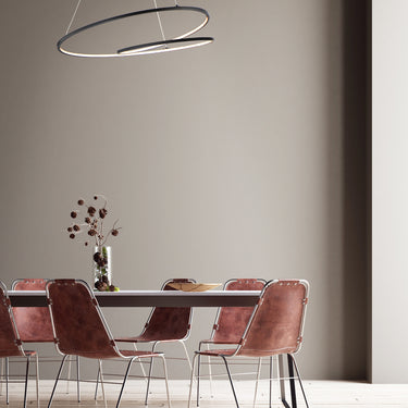 ET2 Cycle spiral loop pendant in Black, lifestyle view 1