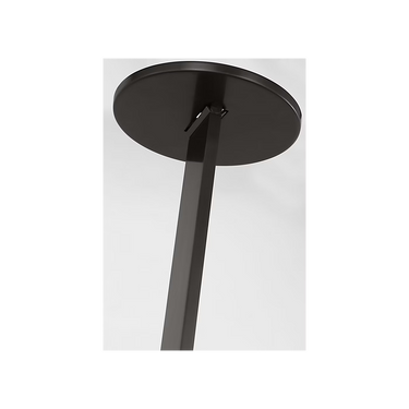 Close-up of dark bronze cabinet pull with sleek modern design
