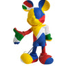 Mickey KAMO by Jean-Charles de Castelbajac by Leblon Delienne, Multicolor camouflage colorway, 30 cm