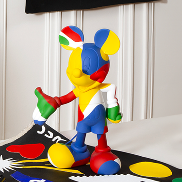 Mickey KAMO by Jean-Charles de Castelbajac by Leblon Delienne, Multicolor camouflage colorway, 30 cm – image 3