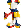 Mickey Welcome Art Collection by Leblon Delienne, Multicolor (Mondrian primary colors) colorway, 30 cm