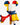 Mickey Welcome Art Collection by Leblon Delienne, Multicolor (Mondrian primary colors) colorway, 30 cm – image 3
