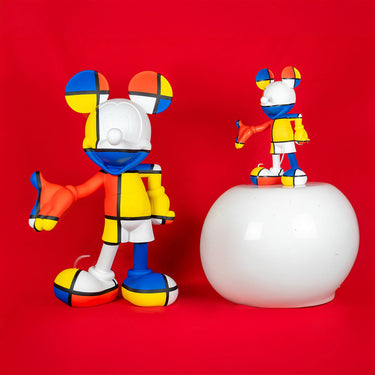 Mickey Welcome Art Collection by Leblon Delienne, Multicolor (Mondrian primary colors) colorway, 30 cm – image 6