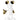 Mickey Welcome 24 in by Leblon Delienne, White & Gold colorway, 60 cm