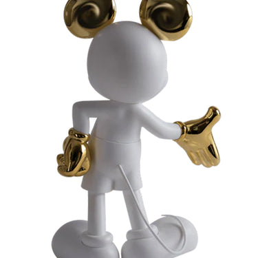 Mickey Welcome 24 in by Leblon Delienne, White & Gold colorway, 60 cm – image 2