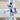 One Minute Mickey by Marcel Wanders by Leblon Delienne, White & Delft Blue, chromed gold nose colorway, 60 cm – image 2