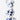 One Minute Mickey by Marcel Wanders by Leblon Delienne, White & Delft Blue, chromed gold nose colorway, 60 cm – image 4
