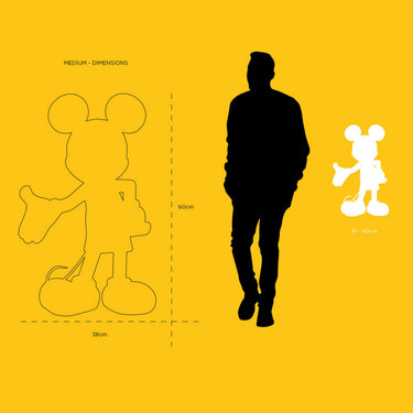 One Minute Mickey by Marcel Wanders by Leblon Delienne, White & Delft Blue, chromed gold nose colorway, 60 cm – image 6