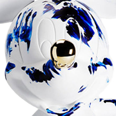 One Minute Mickey by Marcel Wanders by Leblon Delienne, White & Delft Blue, chromed gold nose colorway, 60 cm – image 7