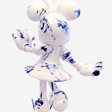 One Minute Minnie by Marcel Wanders by Leblon Delienne, White & Delft Blue, chromed gold nose colorway, 62 cm – image 2