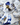 One Minute Minnie by Marcel Wanders by Leblon Delienne, White & Delft Blue, chromed gold nose colorway, 62 cm – image 5