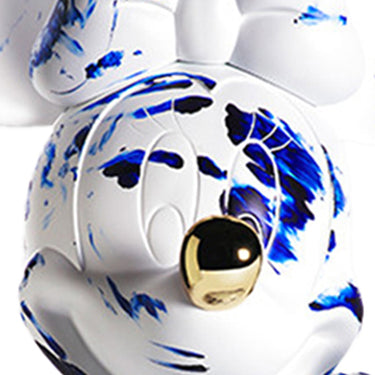 One Minute Minnie by Marcel Wanders by Leblon Delienne, White & Delft Blue, chromed gold nose colorway, 62 cm – image 7