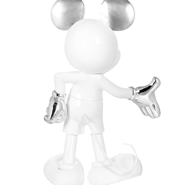 Mickey Welcome Life-Size by Leblon Delienne, White & Silver colorway, 140 cm – image 3