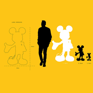 Mickey Welcome Life-Size by Leblon Delienne, White & Silver colorway, 140 cm – image 7