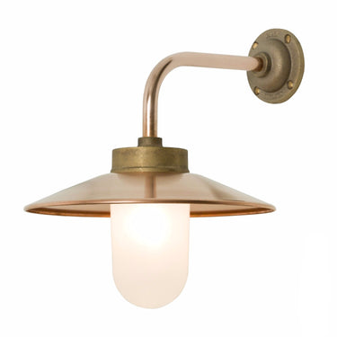 Original BTC Exterior Bracket Light, Right Angle in Bronze - Frosted Glass – detail 2