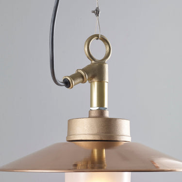 Original BTC Well Glass Pendant with Visor – detail 1