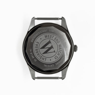 West End Watch Co. Sowar Prima Automatic Watch – Black Dial, NATO Strap, Swiss Movement - Clearance