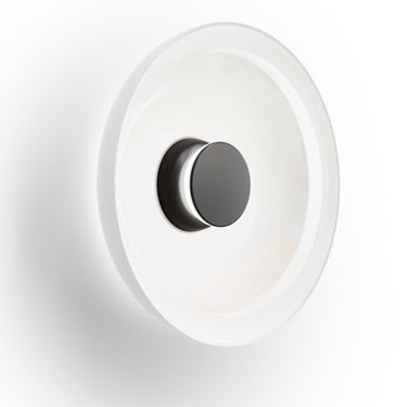 Totem Sconce Glass by Pablo – opal Shade D, Black/Black