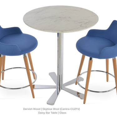 Daisy Marble Top Bar Table by SohoConcept - New