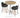 Daisy Wood Top Bar/Counter Table by SohoConcept - New