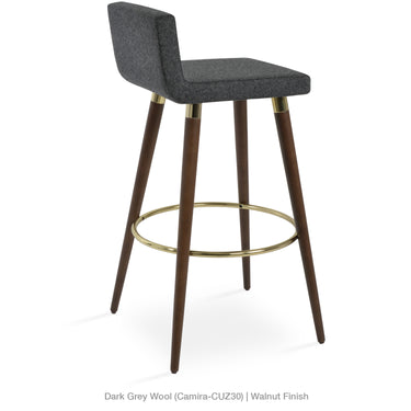 Dallas DR Wood Stools Fabric by SohoConcept - New