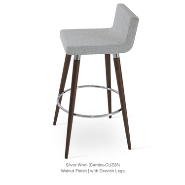 Dallas DR Wood Stools Fabric by SohoConcept - New