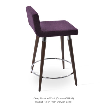 Dallas DR Wood Stools Fabric by SohoConcept - New
