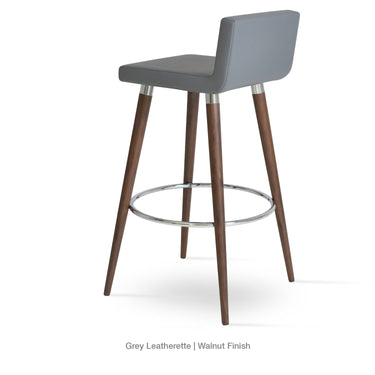 Dallas DR Wood Stools Leather by SohoConcept - New