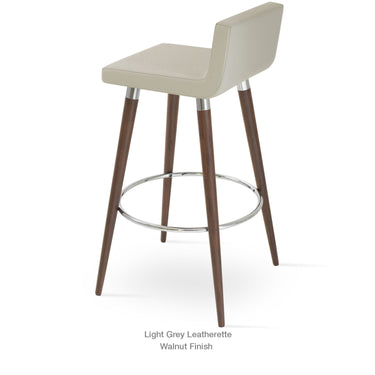 Dallas DR Wood Stools Leather by SohoConcept - New