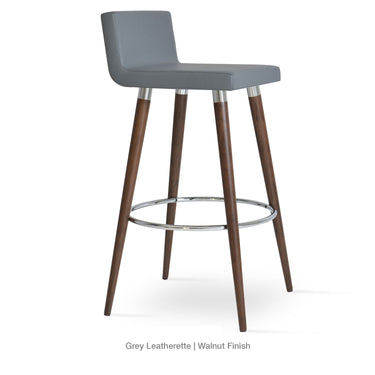 Dallas DR Wood Stools Leather by SohoConcept - New