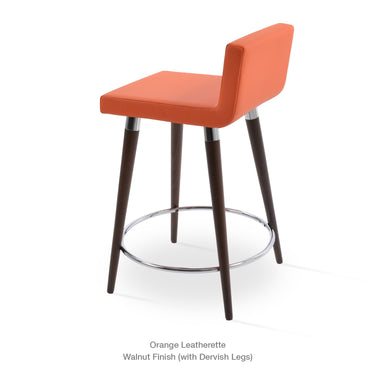 Dallas DR Wood Stools Leather by SohoConcept - New