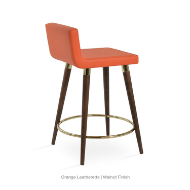 Dallas DR Wood Stools Leather by SohoConcept - New