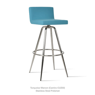 Dallas Max Swivel Stools Fabric by SohoConcept - New