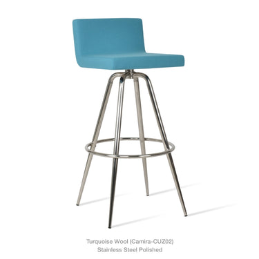 Dallas Max Swivel Stools Fabric by SohoConcept - New