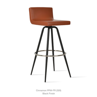 Dallas Max Swivel Stools Leather by SohoConcept - New