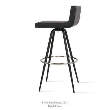 Dallas Max Swivel Stools Leather by SohoConcept - New