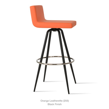 Dallas Max Swivel Stools Leather by SohoConcept - New