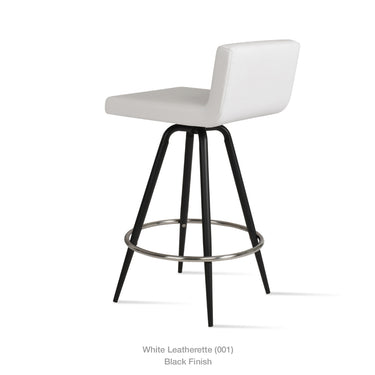 Dallas Max Swivel Stools Leather by SohoConcept - New