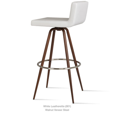 Dallas Max Swivel Stools Leather by SohoConcept - New