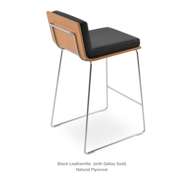 Dallas PL Wire Stools Leather by SohoConcept - New