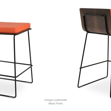 Dallas PL Wire Stools Leather by SohoConcept - New
