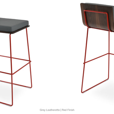 Dallas PL Wire Stools Leather by SohoConcept - New