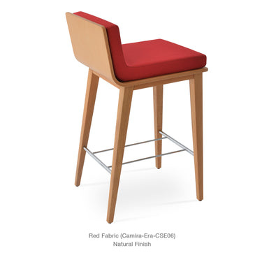 Dallas PL Wood Stools Fabric by SohoConcept - New