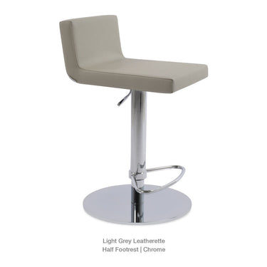 Dallas Piston Half Footrest Stools Leather by SohoConcept - New