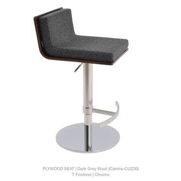 Dallas Piston T Footrest Stools Fabric by SohoConcept - New